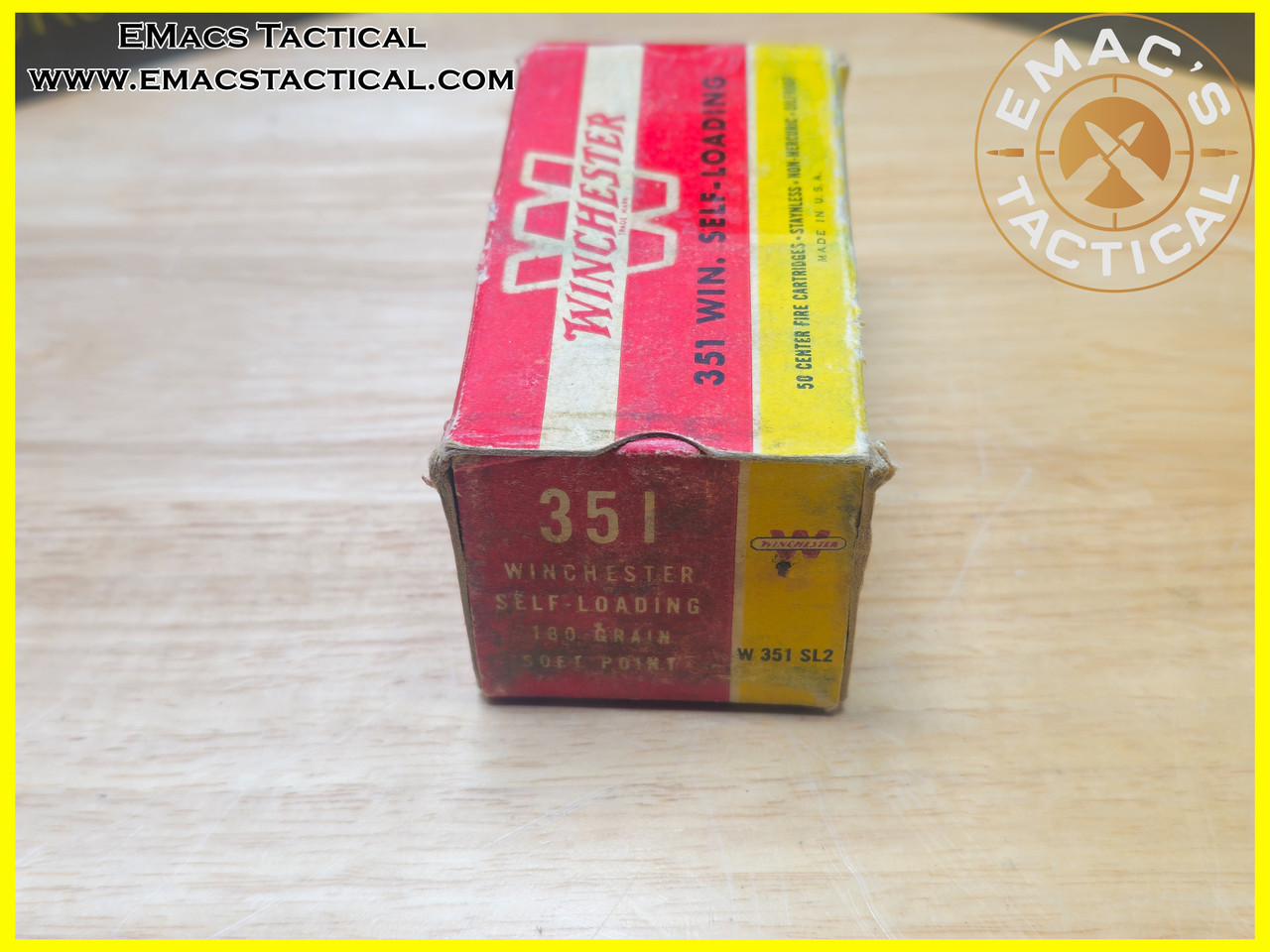 .351 Winchester Self-Loading 180gr Soft Point Ammo – 50 Round Box