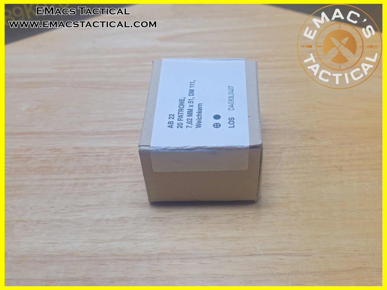7.62x51 NATO DAG DM111 20 Round Box – German Military Surplus