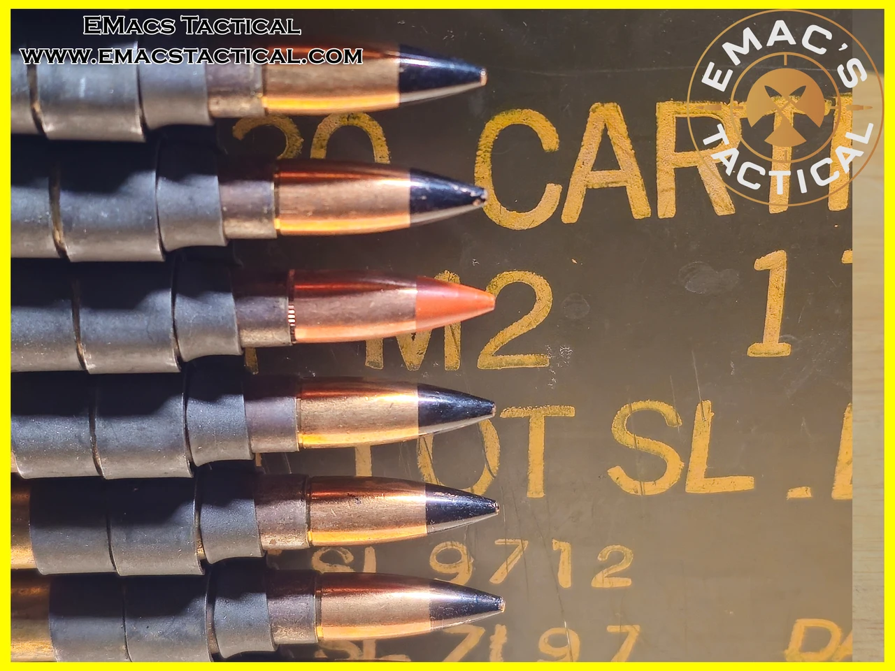 30-06 .30 Caliber Linked Ammo - 4 AP M2 + 1 TR M25