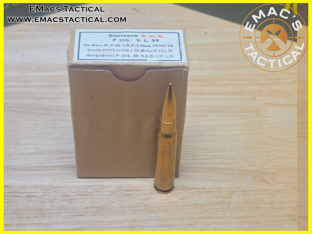 8mm Mauser SmK Patronen Armor Piercing Ammo - EMac's Tactical Armory