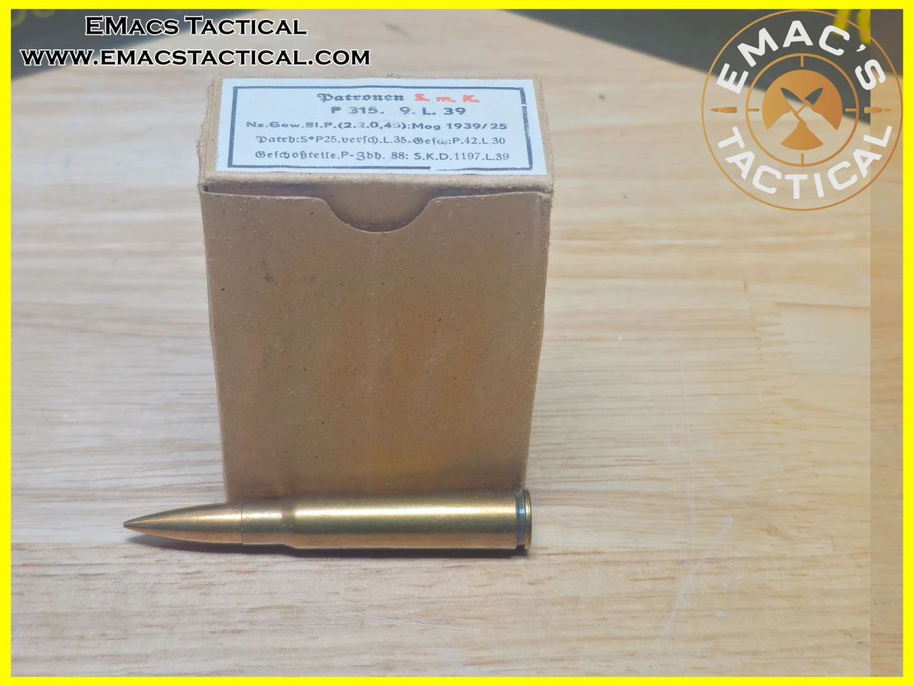 8mm Mauser SmK Patronen Armor Piercing Ammo