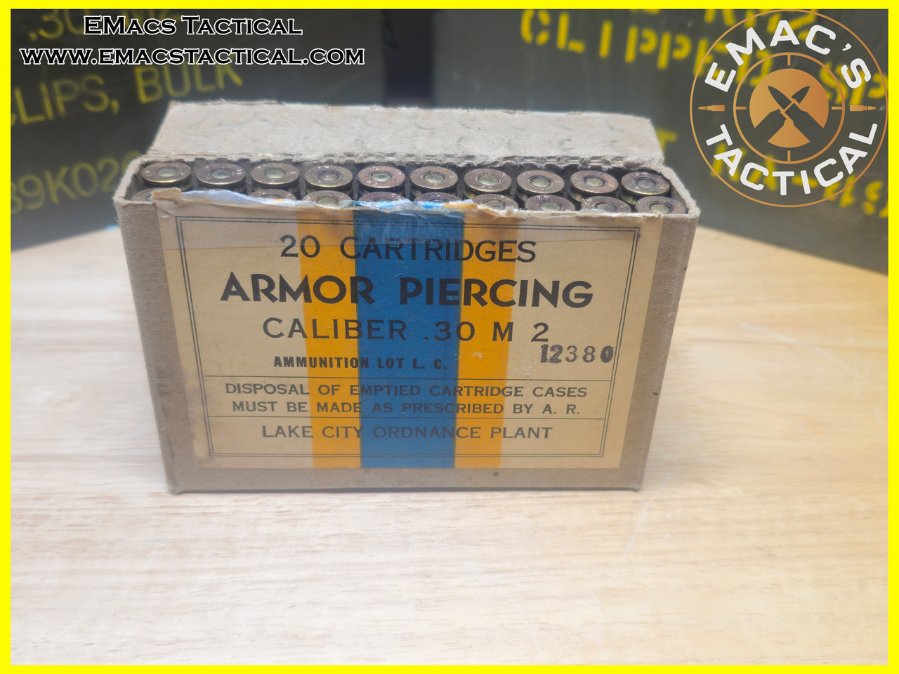 .30-06 M2 Armor Piercing Ammo Vintage Lake City Box