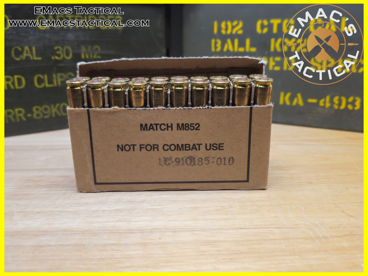 7.62x51mm M852 Match Grade Ammo - 20 Round Box