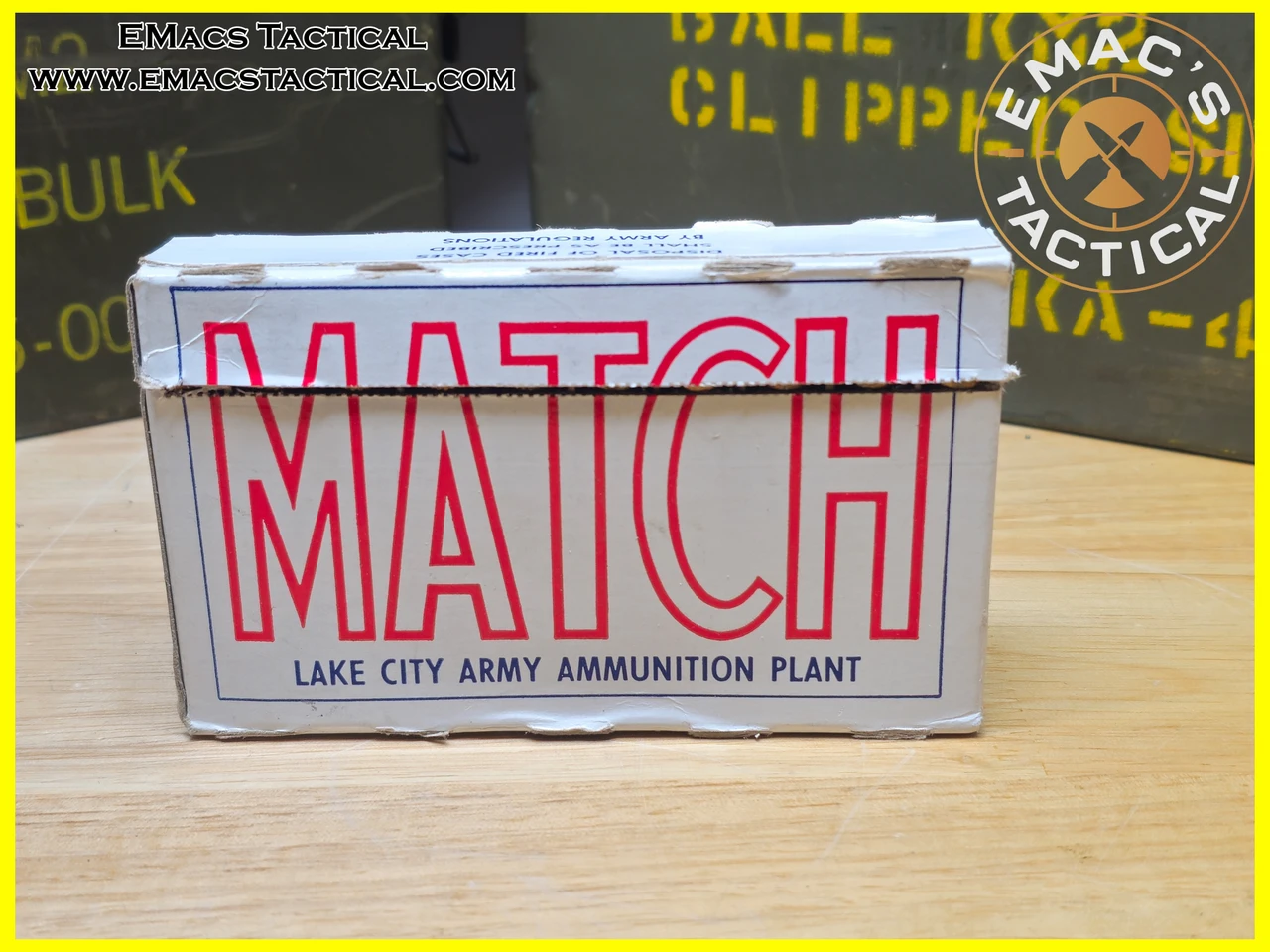 7.62x51mm NATO M852 Match Grade 168 Grain - 20 Round Box