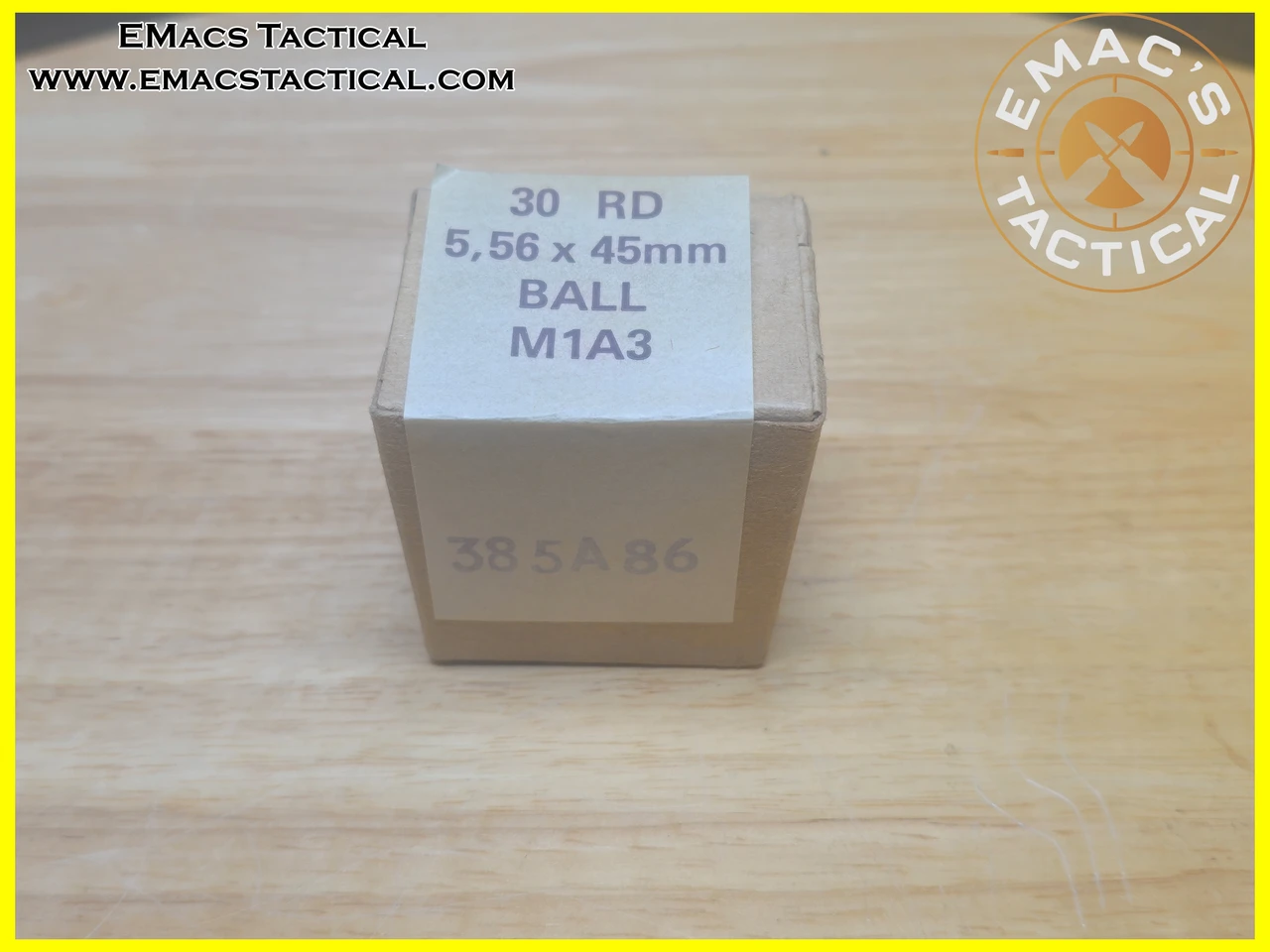 5.56x45mm Ball M1A3 Ammo Box - 1986 Military Surplus