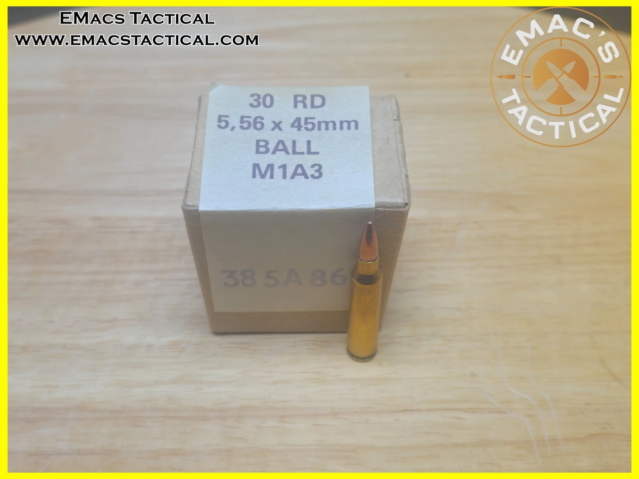 5.56x45mm Ball M1A3 Ammo Box - 1986 Military Surplus