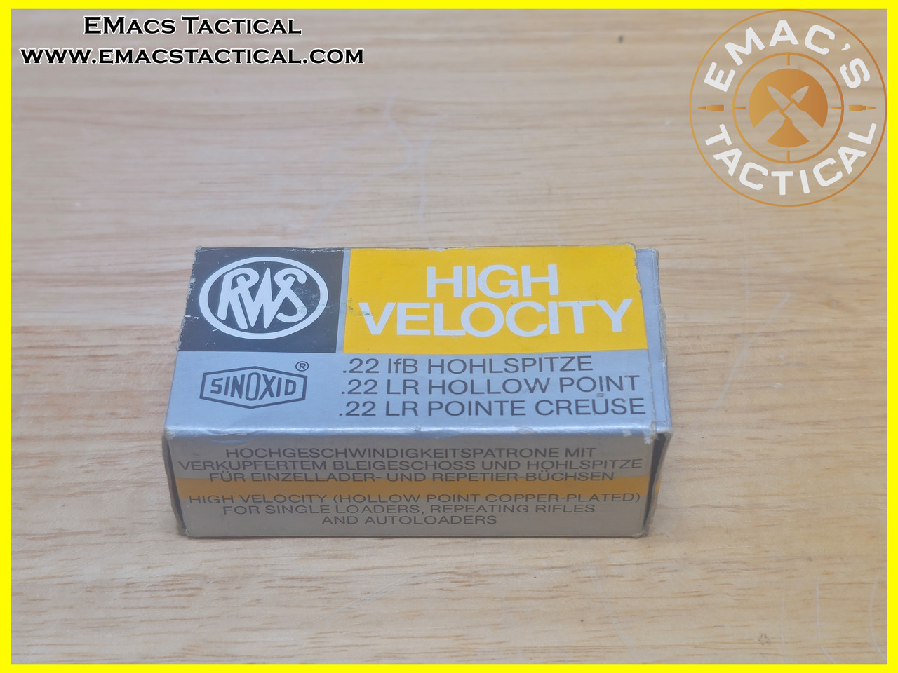 .22 LR Hollow Point RWS High Velocity  Ammo