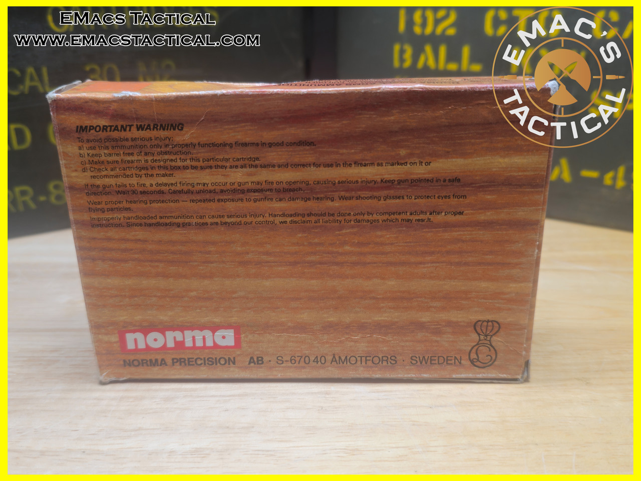7.62x54R 180 Grain Soft Point Boat Tail Norma Ammo