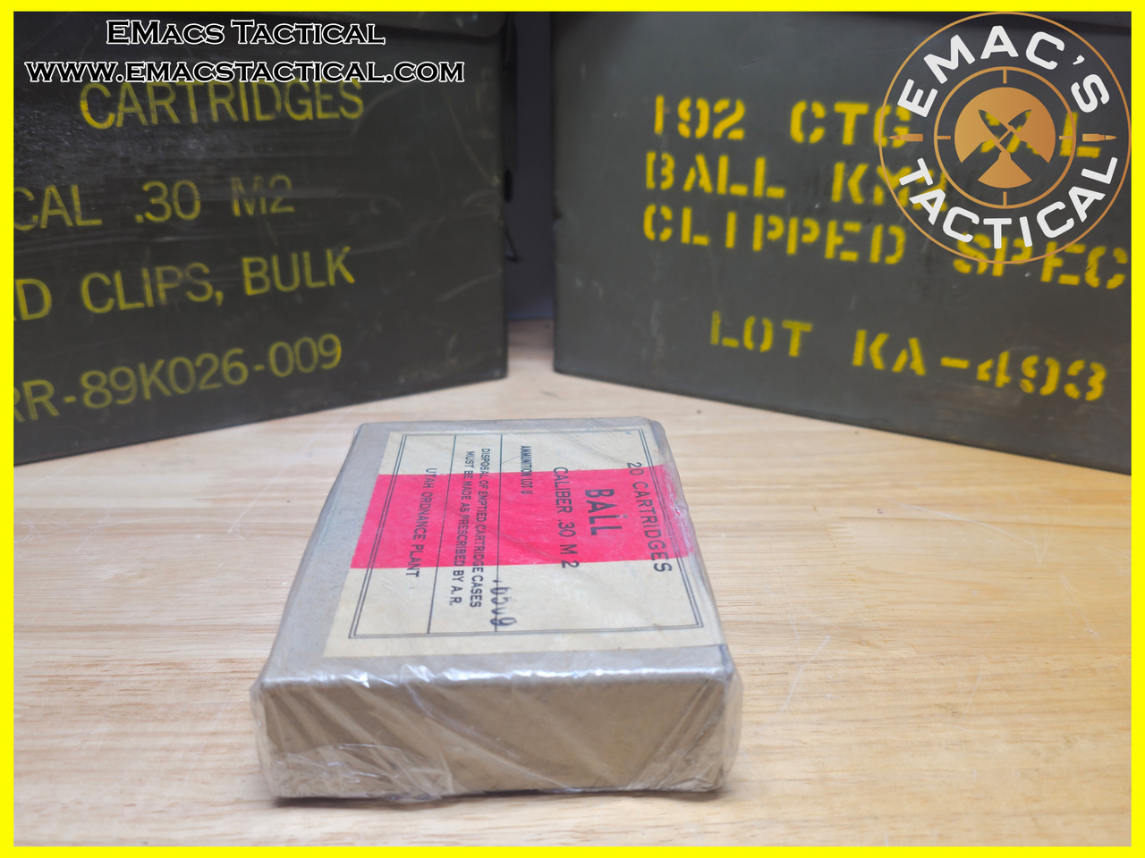 .30-06 M2 Ball Ammo Box WWII Utah Ordnance Plant