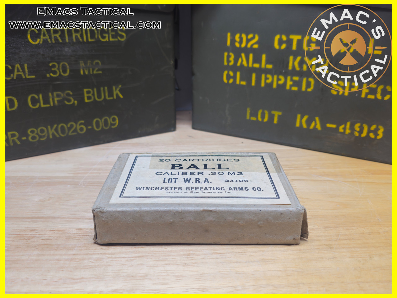 .30-06 M2 Ball WWII Winchester Repeating Arms Box