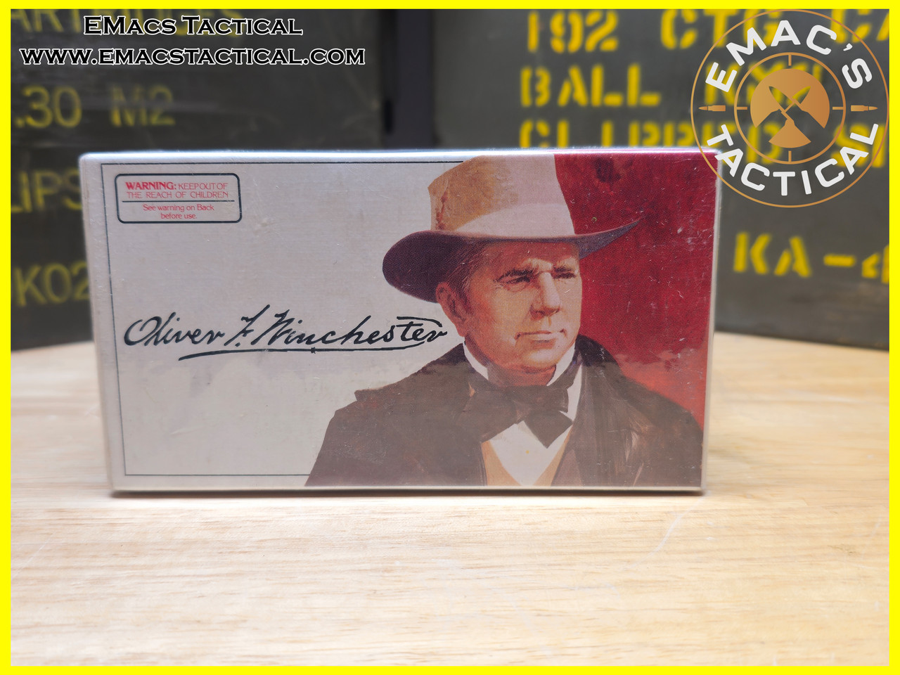 .38-55 255gr SP Ammo Winchester Oliver F. Winchester Commemorative Box