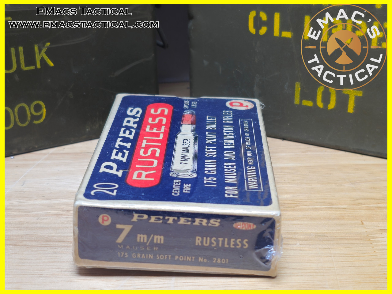 7mm Mauser 175gr Soft Point Peters Ammo Box