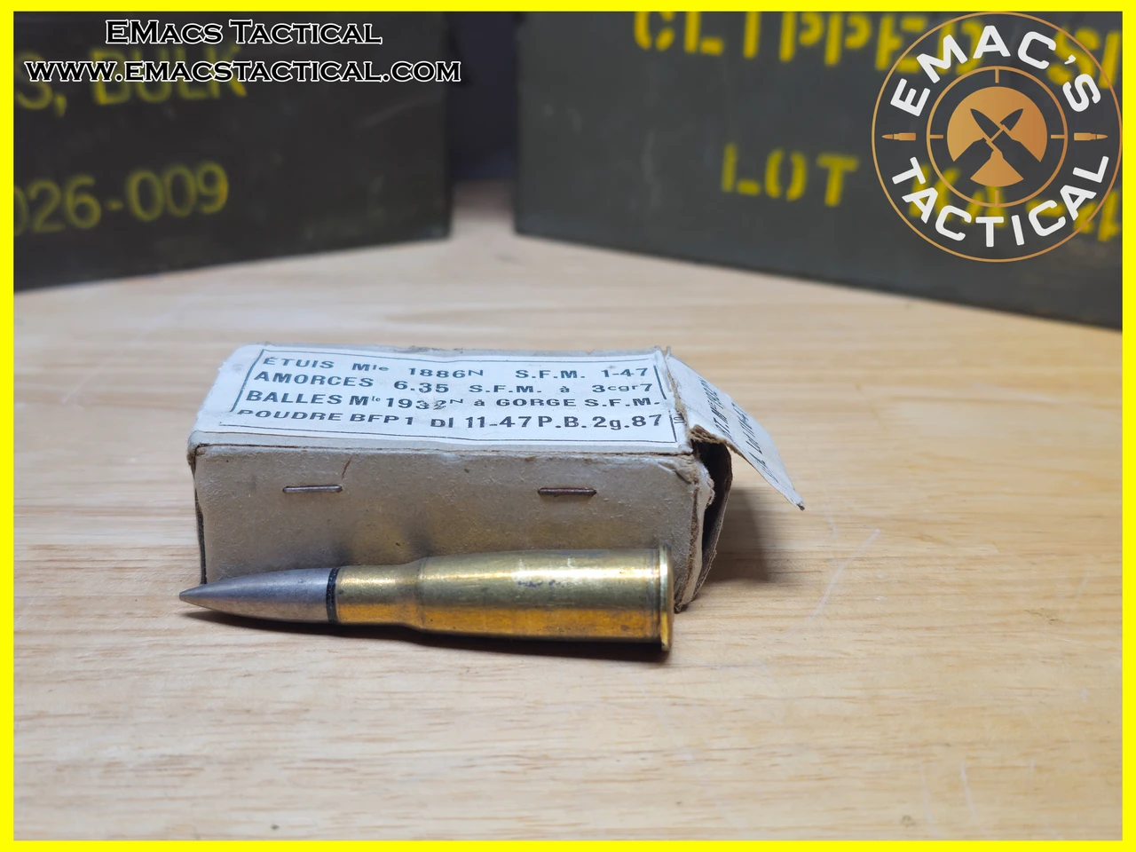 8mm Lebel Mle 1886N Balle 1932N Ammo Box
