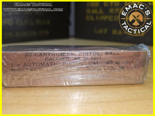 .45 ACP Pistol Ball M1911 Ammo Frankford Arsenal X-69