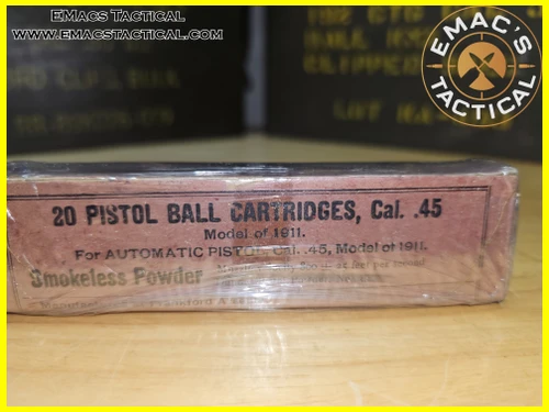 .45 ACP Pistol Ball M1911 Ammo Frankford Arsenal Smokeless Powder Military Contract