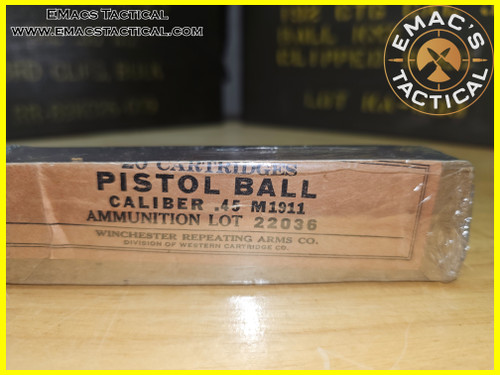 .45 ACP Pistol Ball M1911 Winchester Repeating Arms 22036
