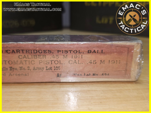 .45 ACP Pistol Ball Frankford Arsenal M1911 Lot 424