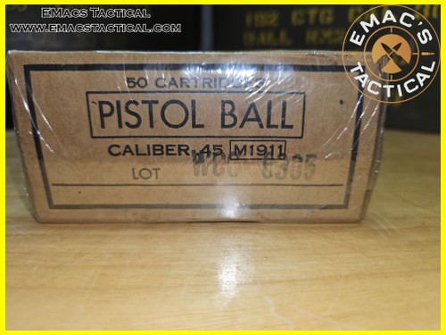 .45 ACP Pistol Ball WCC M1911 Box of 50