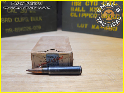 8mm Mauser WWII German P.25 13 Heavy Ball
