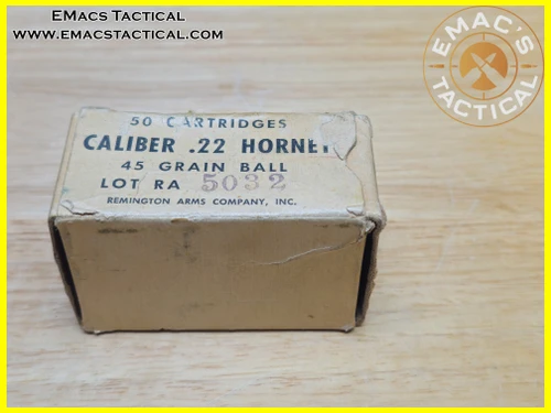 .22 Hornet Remington 50-Round Box