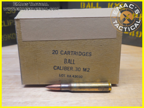.30-06 M2 Ball Remington RA 43030 Ammunition *rare