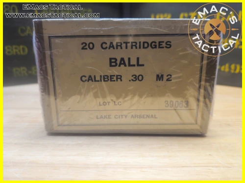 .30-06 M2 Ball Ammo WWII Lake City Arsenal