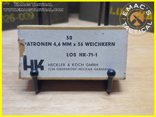 4.6x36 Weichkern HK-71-1 Heckler & Koch **Rare