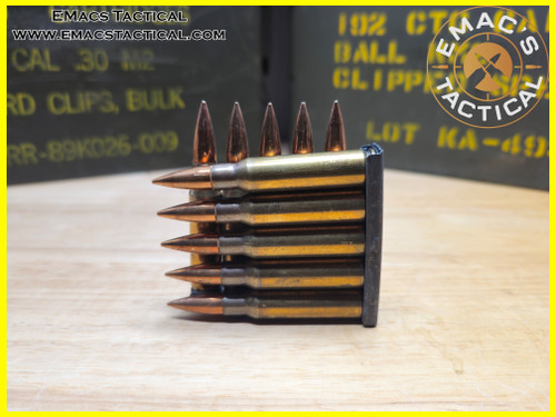 7.62x51 NATO Ball 1968 Canadian IVI 10 Rounds on Stripper Clips