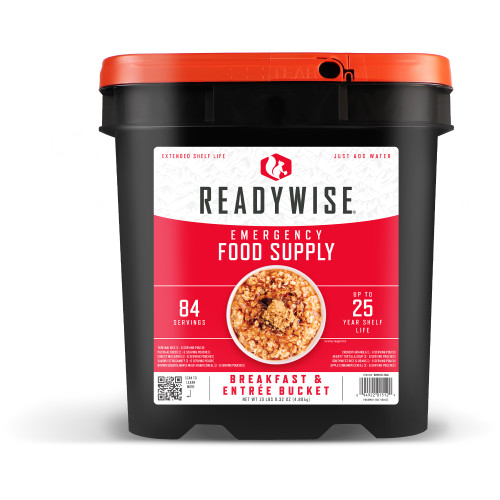 ReadyWise 84 Serving Breakfast & Entree Grab & Go Bucket