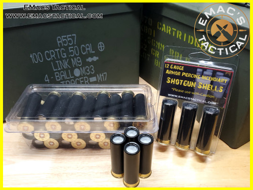 12 Gauge Armor Piercing Incendiary (API) 25x Exotic Shotgun Shell Liberty Assortment Pack