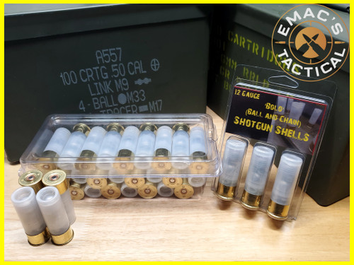 12 Gauge Ball and Chain [Bolo] 25x Specialty Shotgun Shell Liberty Assortment Pack