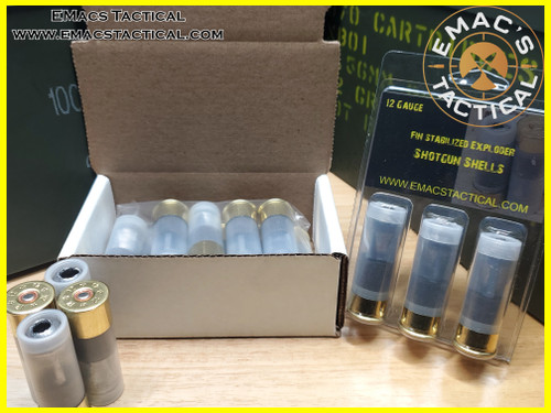 12 Gauge Fin Stabilized Exploder Specialty Shotgun Shells