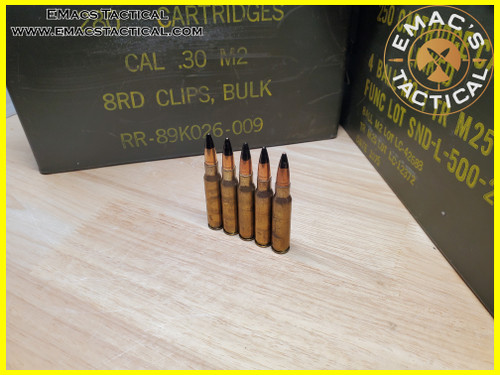 .308/7.62x51 Israeli M61 Armor Piercing Black Tip Round-Factory