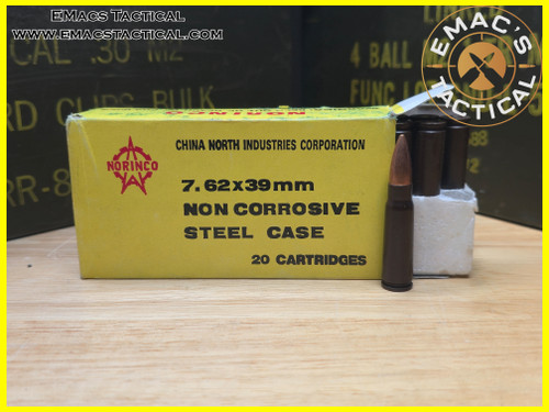 7.62x39 LAP Norinco Steel Core Yellow Box Ammunition 7.62x39 LAP Norinco Steel Core Yellow Box Ammunition