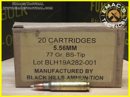 5.56 Black Hills 77gr BS-Tip Contract *RARE*