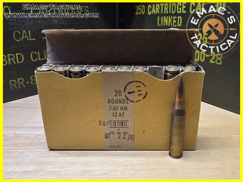 7.62x51 Pakistani Surplus Ammo POF 80 L2A2 - EMac's Tactical Armory