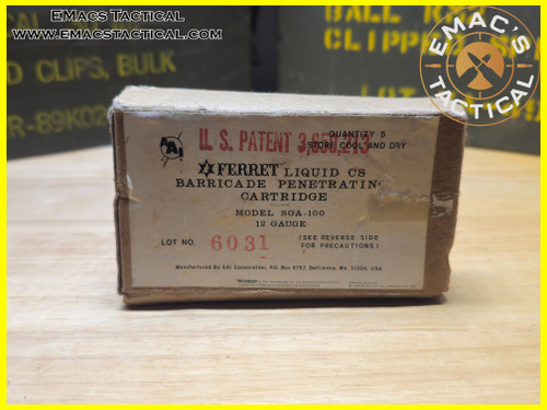 12g Liquid CS AAI Ferret Liquid CS Barricade Penetrating Cartridges