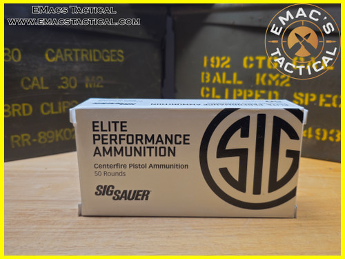 10mm 180gr FMJ SIG Sauer Elite Performance Ammo