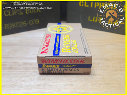 40 S&W 180gr Winchester Ranger Bonded Law Enforcement Ammo