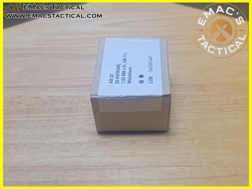 7.62x51 NATO DAG DM111 20 Round Box – German Military Surplus