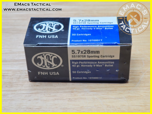 SS197SR FN 5.7x28mm 40gr V-Max Ammo