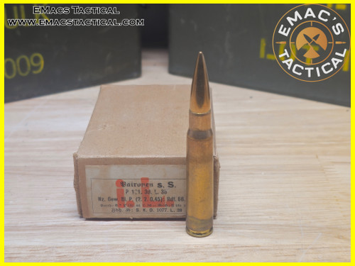 7.92x57mm Mauser s.S. Patronen Heavy Ball - 1938
