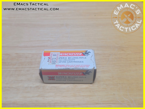 .22 LR High Velocity Winchester Super-X Rimfire Ammo