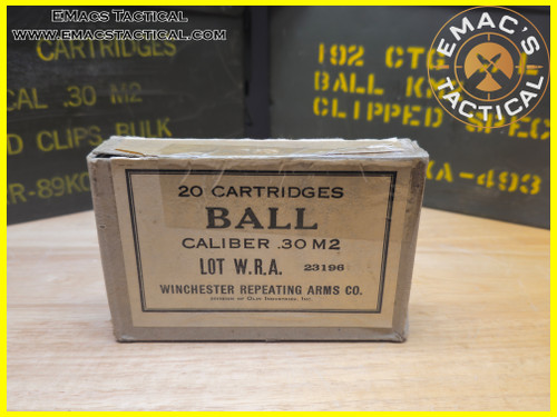 .30-06 M2 Ball WWII Winchester Repeating Arms Box