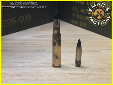 トップス ammo ammo 7.65x53 Argentine Exploder Spotter Rounds Black Tip Explosive Ammo