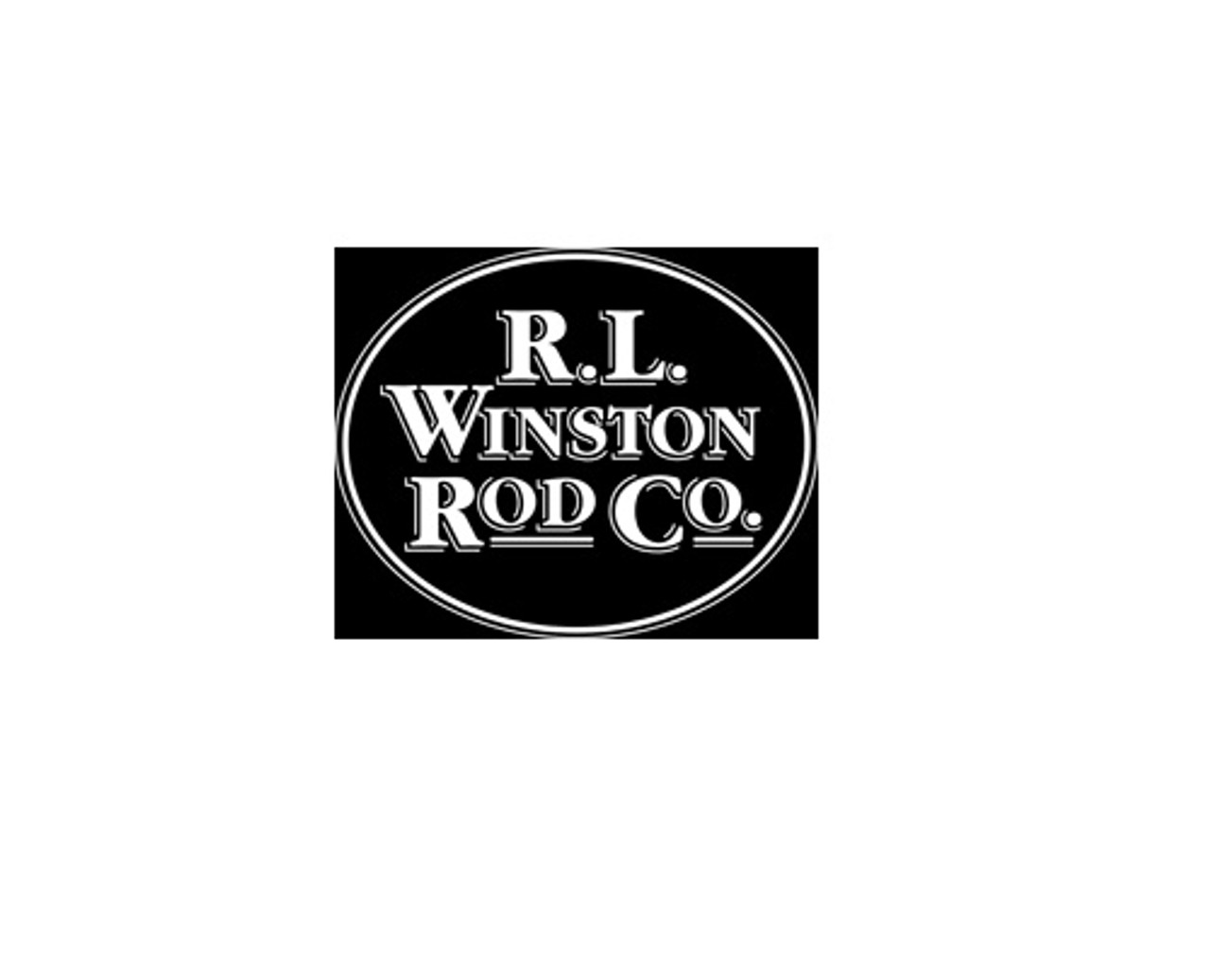 R. L. Winston 2 White on Clear Background Logo Decal - Custom Fly Rod  Crafters