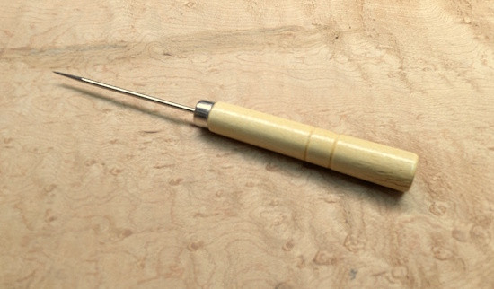 Thread Pick/Burnisher Tool Wooden Handle