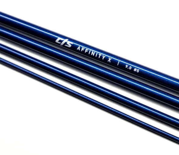 CTS "Tanzanite Blue" Affinity X 4pc Graphite Fly Rod Blank