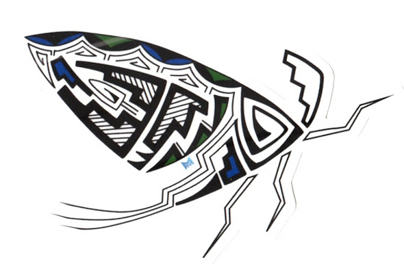 Mayfly Adult Sticker - Pueblo Pottery Design