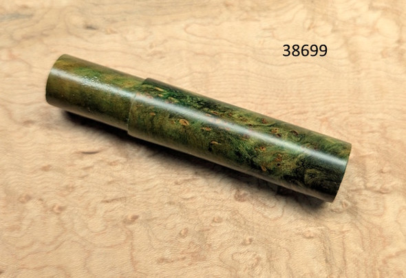 'SeatWare' Maple Burl Dyed Green 'WYSIWYG' Insert for SW05 Reel Seats-38699